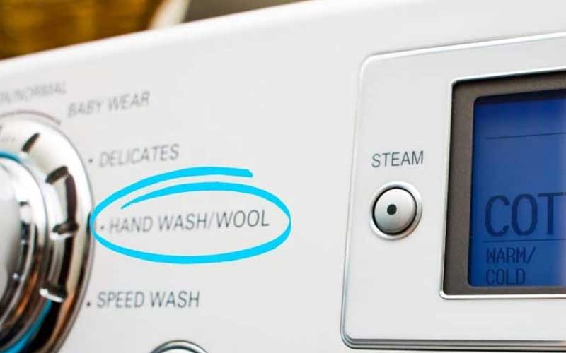wool در ماشین لباسشویی 